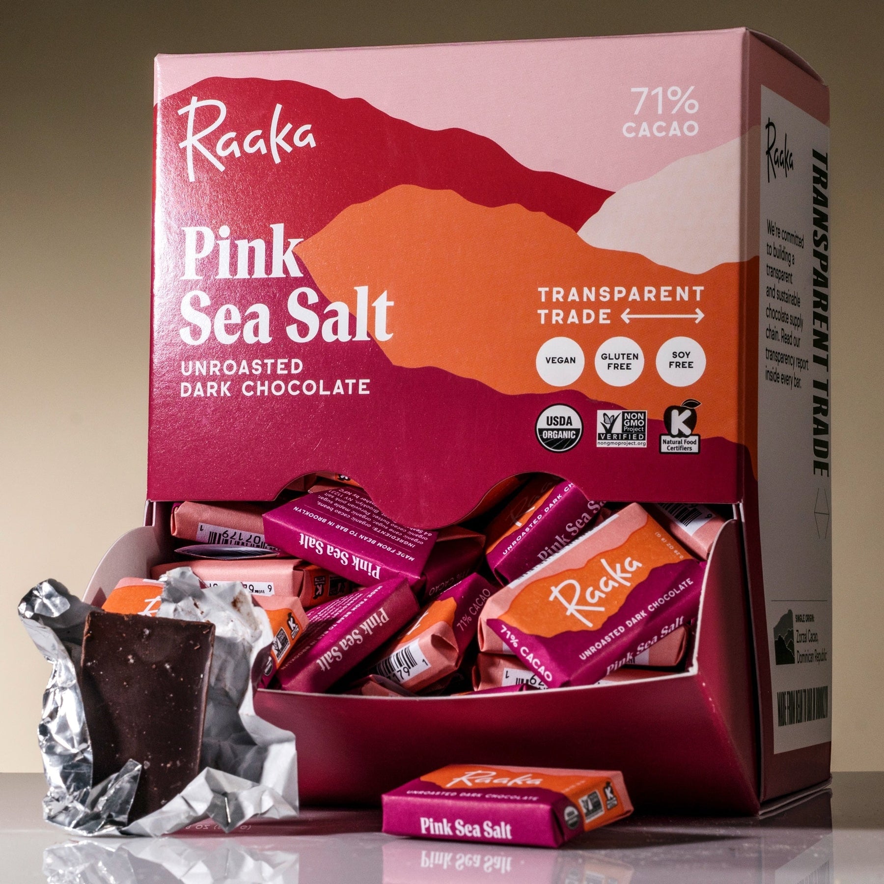 Pink Sea Salt Minis Box of 100 - Calm Evening Minis Assortment