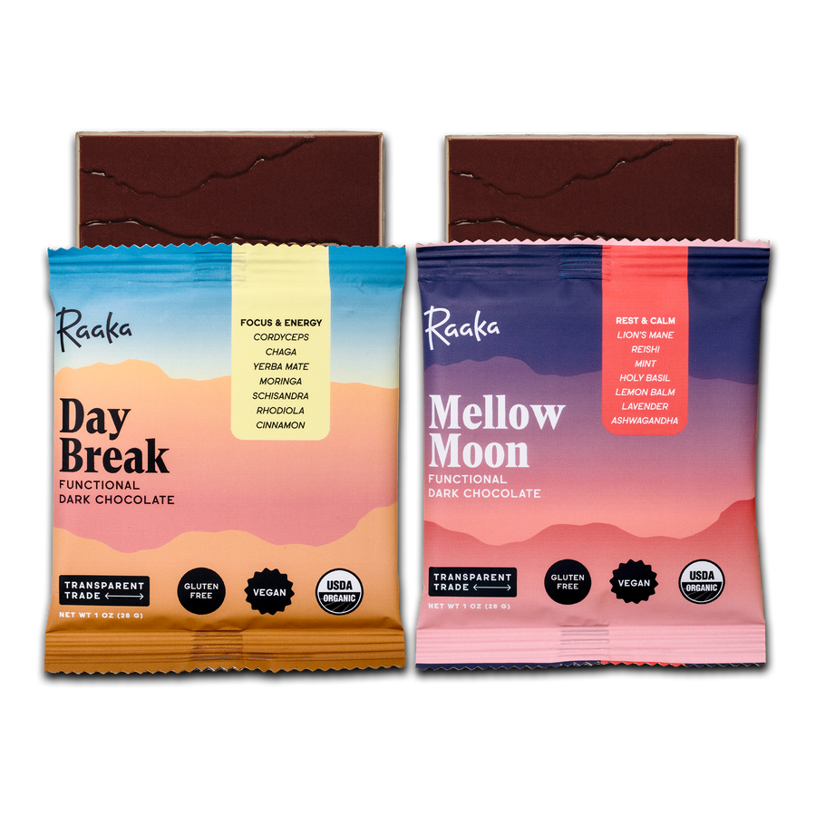 Functional Dark Chocolate Mixed Box of 10 - Clean Giftable Box Assortment